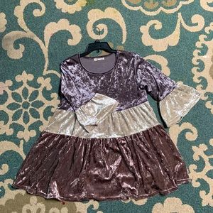 Indian soul velvet dress
